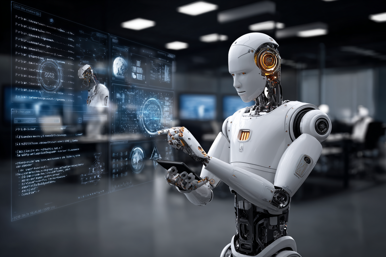 u8117694848_an_white_robot_looks_like_human_monitoring_hologr_107ef059-1f87-4199-a733-aed87e3c2c01_0