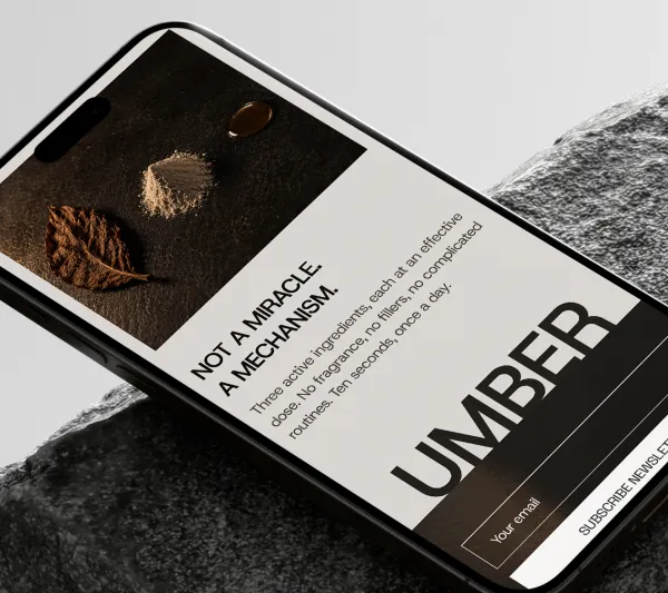 UMBER – marka i sklep internetowy męskiego skincare