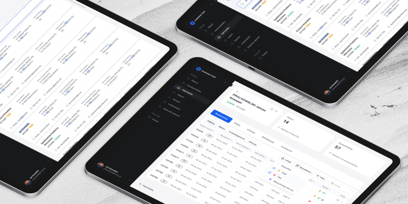 Projekt UI/UX Systemu CRM