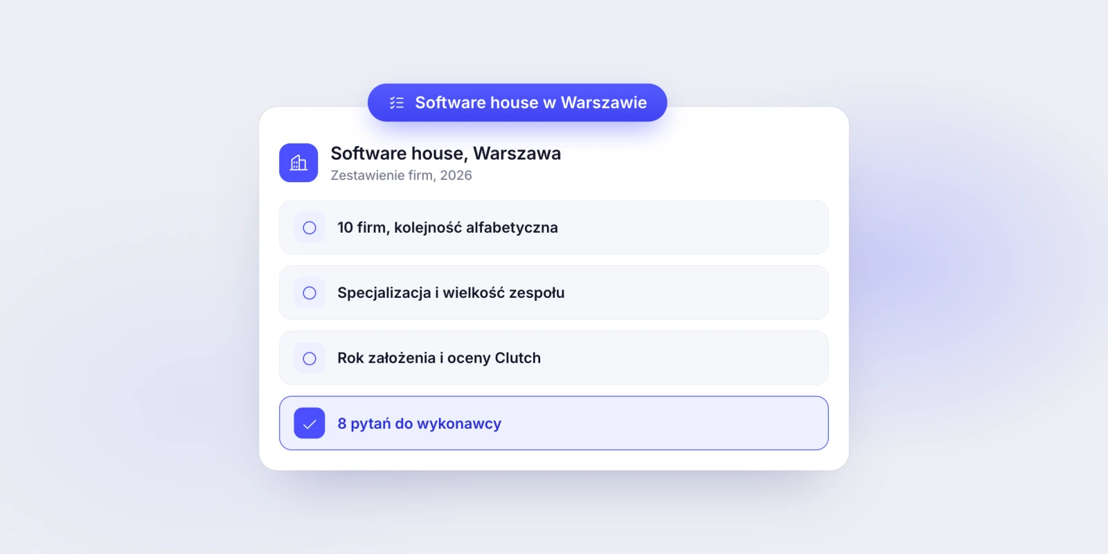 Software house w Warszawie: 10 firm i jak wybrać wykonawcę (2026)