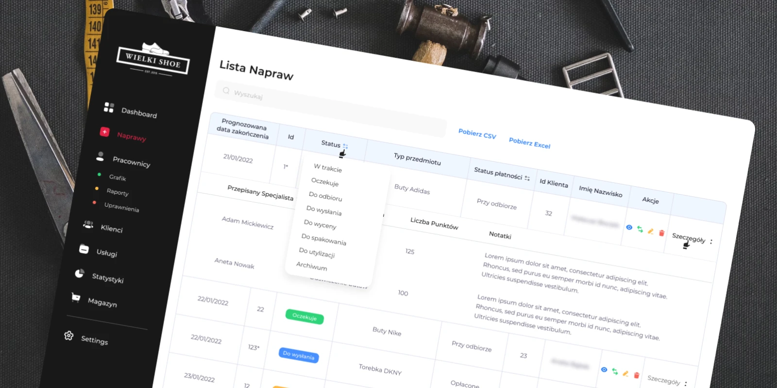 Dedykowany system CRM do zarządzania warsztatem
