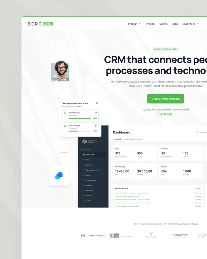 Realizacja JCD.PL — Berg CRM