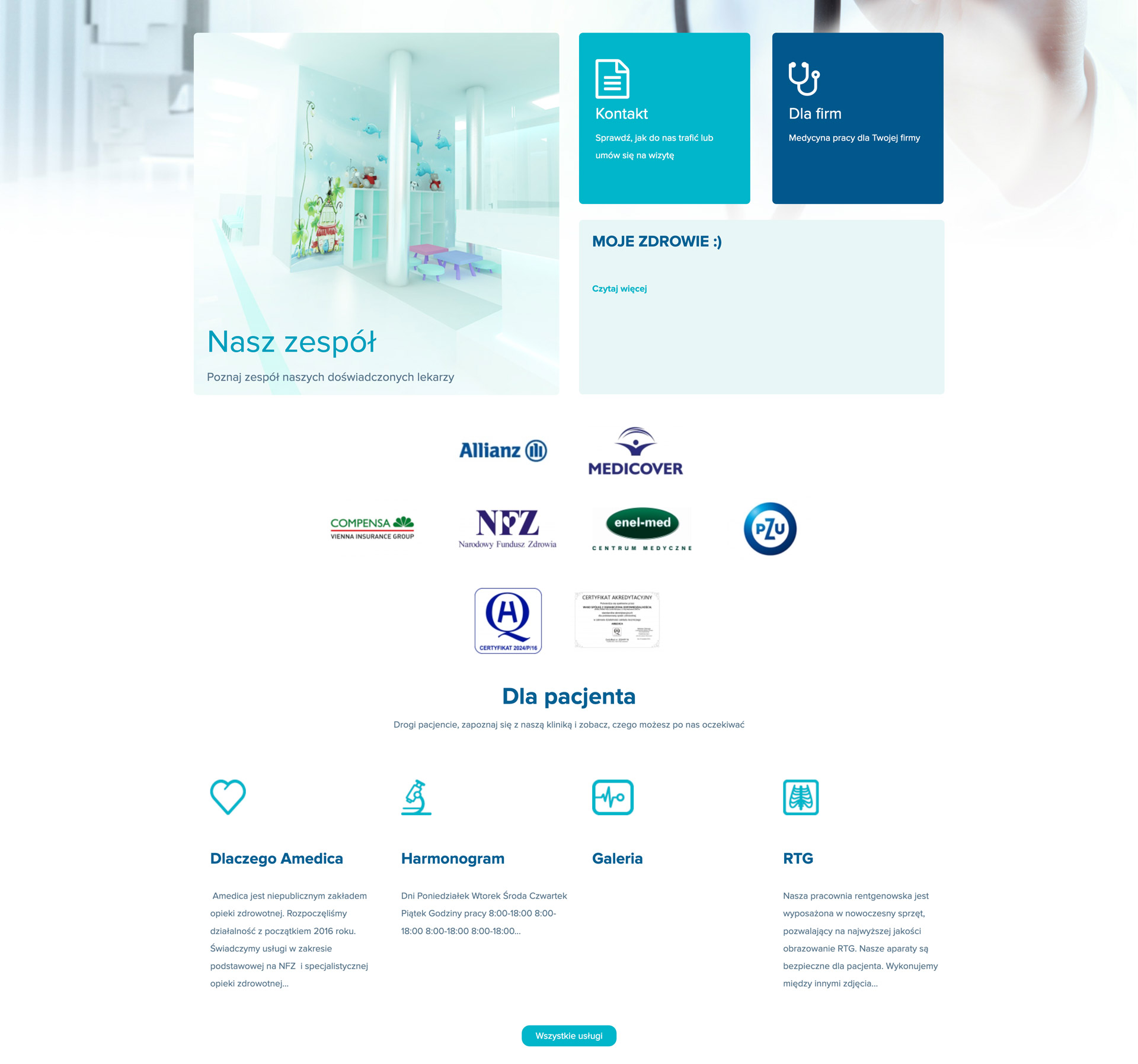 Strona przed modernizacją