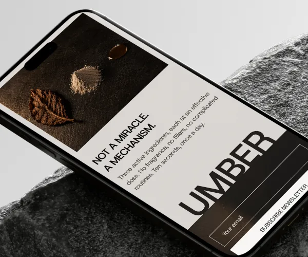 UMBER – marka i sklep internetowy męskiego skincare